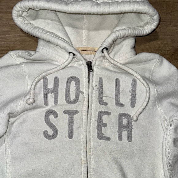 Hollister Cream Zip-Up Hoodie - Picture 3 of 4